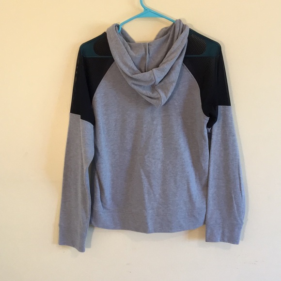 Grey Hoodie with Black Mesh - Picture 2 of 2
